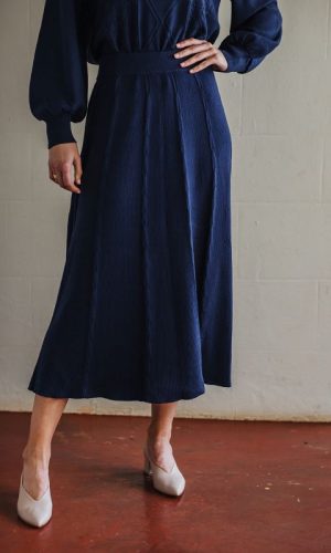 Glenora Cable Knit Skirt
