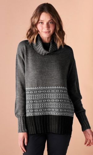 Uimi | Jarrah Fairisle Roll Neck Jumper