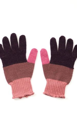 Uimi | Abigail Raspberry Colour Block Gloves