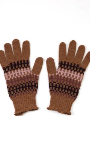 UIMI | Dixie Modern Check Gloves in Gingerbread
