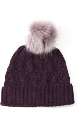 UIMI | Mabel Plum Aran Cable Beanie
