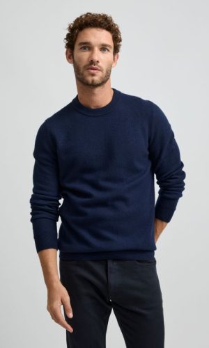 Toorallie | Navy Boiled Knit Crew