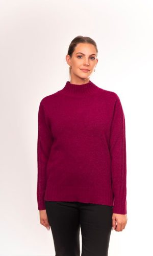 Notting Hill | Cherry Jam Ribbed Sleeve Pullover