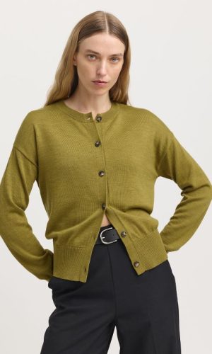 Toorallie | Fine Knit Cardigan Cardamon