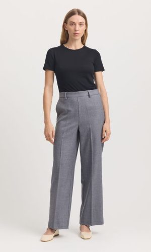 Toorallie | Straight Wool Trouser Grey
