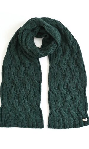 UIMI | Mabel Aran Cable Scarf Hunter