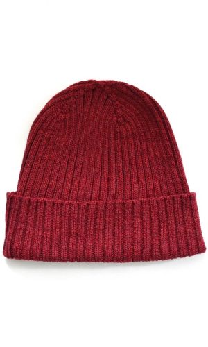 UIMI | Teddy Rib Beanie Ruby
